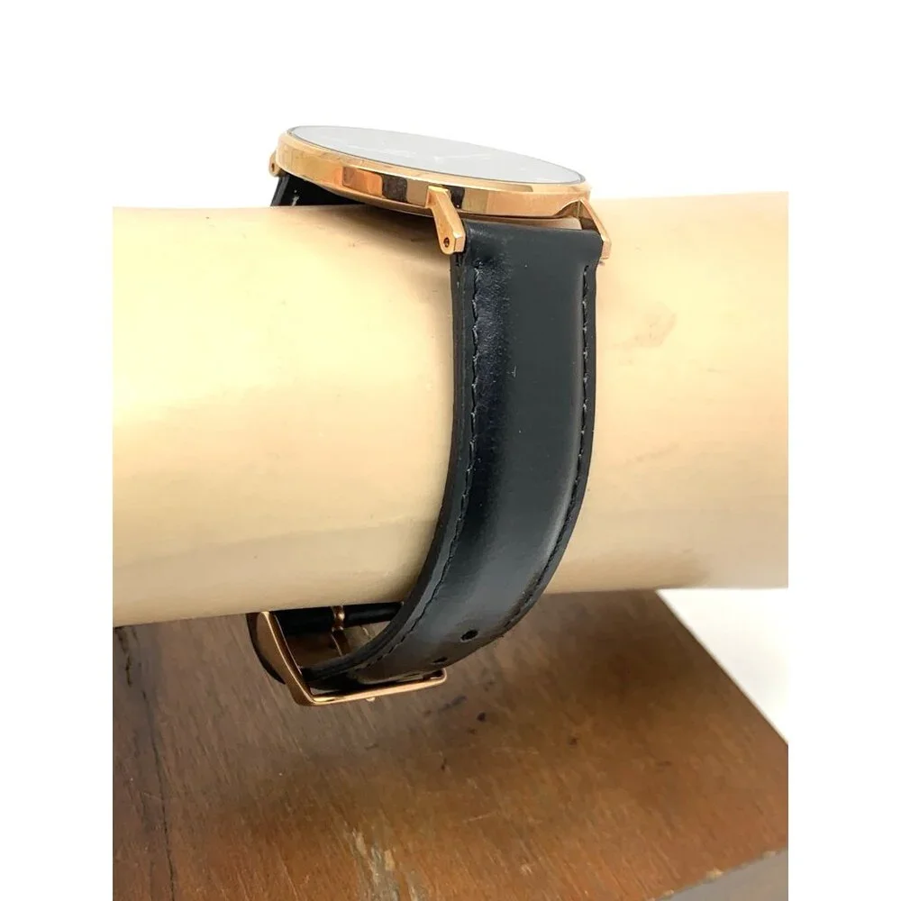 Daniel Wellington Women's Watch DW00100139 Rose Gold Black Leather Strap 36mm